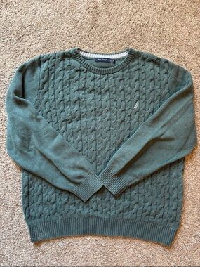 Nautica Cable Knit Crewneck Sweater